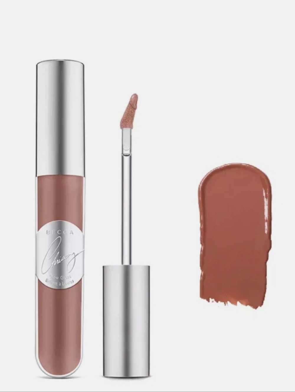 NIB BECCA x Chrissy Teigen Glow Lip Gloss in Malibu Soleil